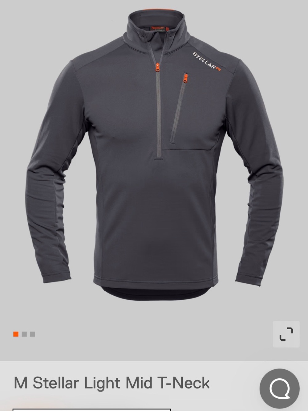 STELLAR EQUIPMENT — Stellar  Light Mid T-Neck, Size Medium